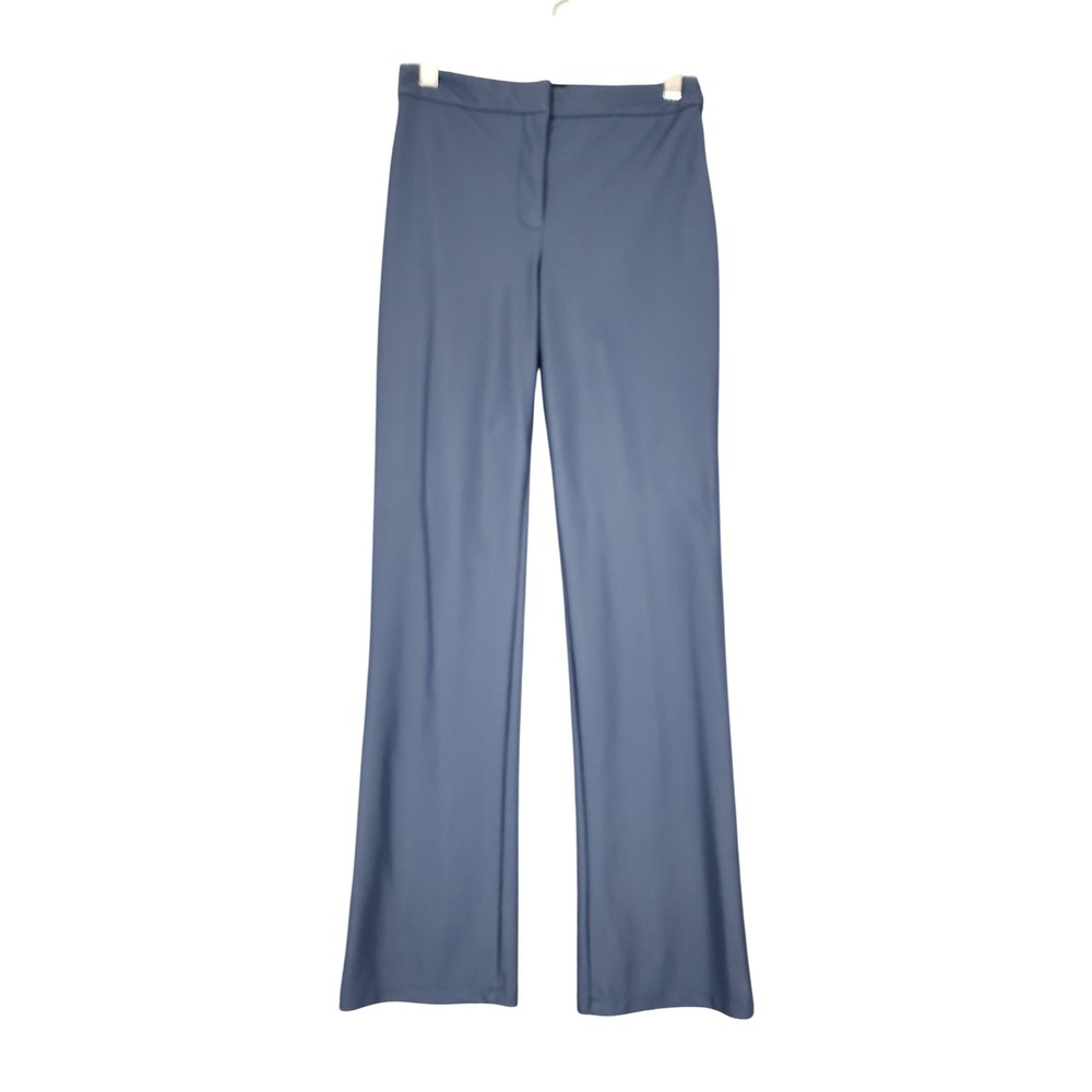 Theory Slim Kick Precision Ponte Bootcut Career Dress Pants Size 6 Blue